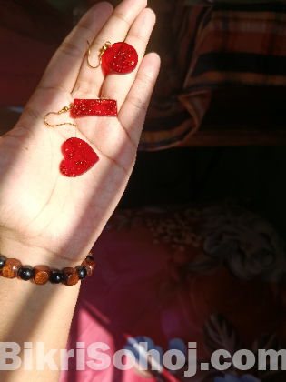 Handmade rasin earrings